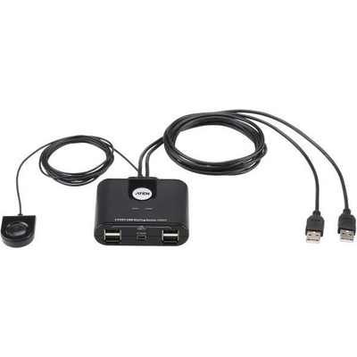 ATEN Превключвател aten us224, 2 компютъра към 4 usb периферни устройства (aten-us224-usb)