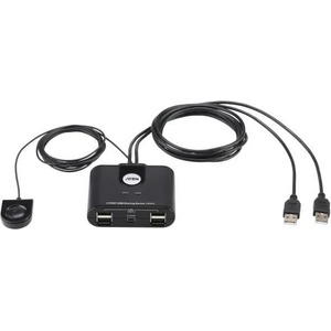 ATEN Превключвател aten us224, 2 компютъра към 4 usb периферни устройства (aten-us224-usb) - hits