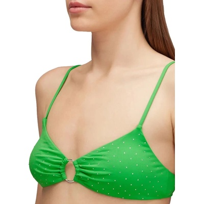 SUNDEK Canton bralette with rhinestones bikini top - Green (Guava)