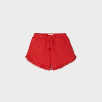 Image 1 of Mayoral Basic трикотажни къси панталони за момиче в червено Mayoral