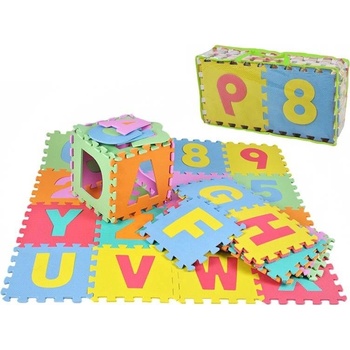 Eva Puzzle 4693 s písmenami a číslami 30 x 30 cm 36ks