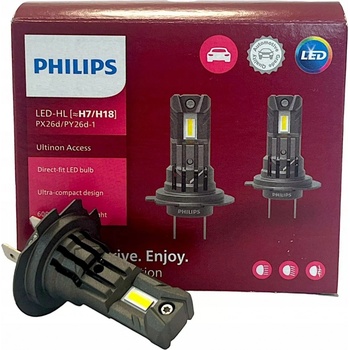 Philips Ultinon Access H7, H18 PX26d, PY26d-1 12V 16W 2 ks 11972U2500C2
