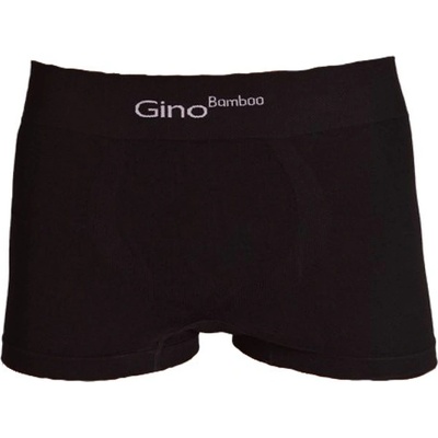 Gino bezešvé boxerky Bamboo Short černé – Zboží Mobilmania