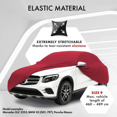 Walser Ochranná plachta na auto Indoor Stretch Plus – veľkosť 9, červená