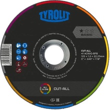 Kotuc Tyrolit 125x1,0mm, 41C, AC60Q-BFB, Universal, CUT-ALL, Basic *