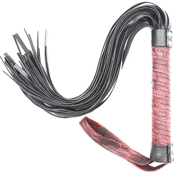SuperLove Design Flogger Black with Red Handle