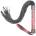 SuperLove Design Flogger Black with Red Handle