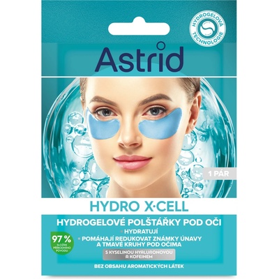 ASTRID Hydro X-Cell Hydrogélové vankúšiky pod oči 2 ks