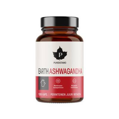 Puhdistamo Earth Ashwagandha BIO 120 kapslí