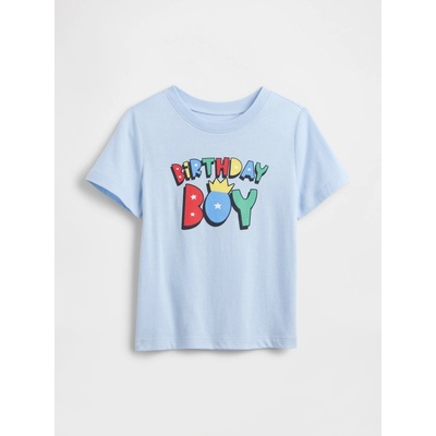 GAP Baby tričko s potlačou modrá