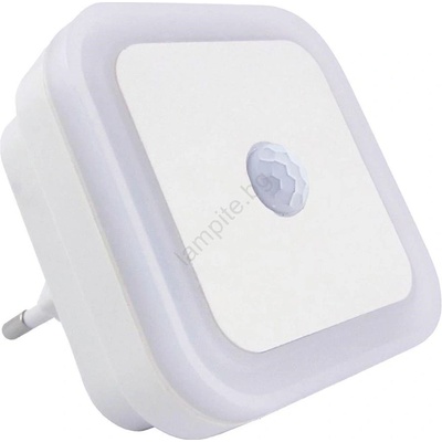 Baterie Centrum Led нощна лампа с датчик за движение и за здрач, led/0, 5w/230v, бяла (bc0765)