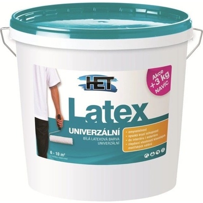 Het LATEX UNIVERZÁL disperzná farba BIELA 5KG