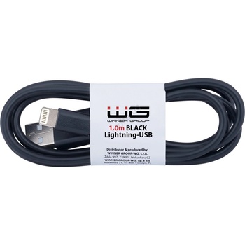 WINNER GROUP-WG - USB кабел Lightning / USB-A 1m черен (WN0028)