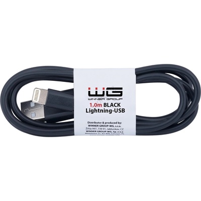 WINNER GROUP-WG - USB кабел Lightning / USB-A 1m черен (WN0028)