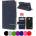 Huawei Ascend Y550 Magnetic Wallet Кожен Калъф + Протектор