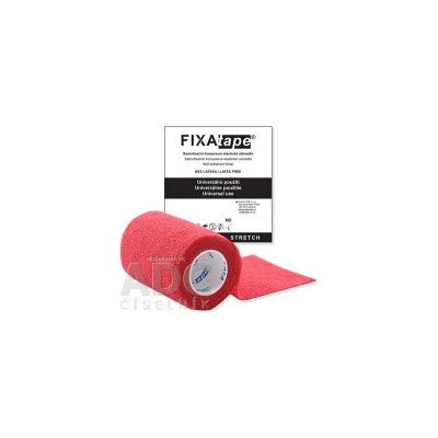 FIXAtape STRETCH Samofixačné elastické ovínadlo kompresné, bez latexu, farba červená, 7,5 cm x 450 cm 1 ks