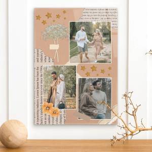 Art Gift Decor Стъклено пано със снимки - Заедно с теб