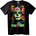 NOONEBRAND Тениска със захарен цветен череп - 3XL, Black