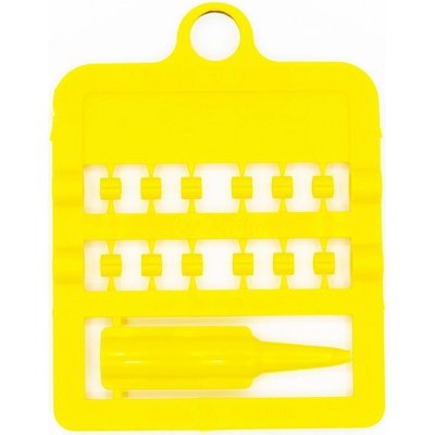 E-Z Split Ring Kroužky, průměr 4 mm žluté 12ks