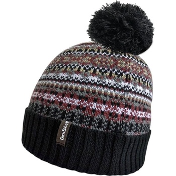 DexShell beanie Fair Isle nepromokavá čepice černá/červená