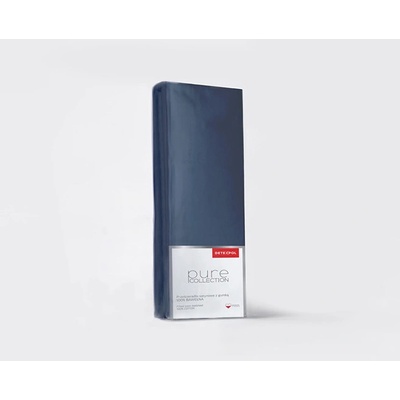 Detexpol Satén napínací prostěradlo Pure Collection denimová modrá 140X200