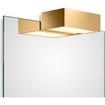 DECOR WALTHER Лампа над огледалото Box Clip On LED 15 см златна мат (0419782)
