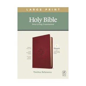 NLT Large Print Thinline Reference Bible, Filament Enabled Edition (Red Letter, Leatherlike, Berry) | Tyndale (ISBN: 9781496444899)