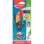 Maped Комплект цветни моливи, триъгълни, MAPED "ColorPeps Star", 12 различни цвята 183212FC (183212FC)