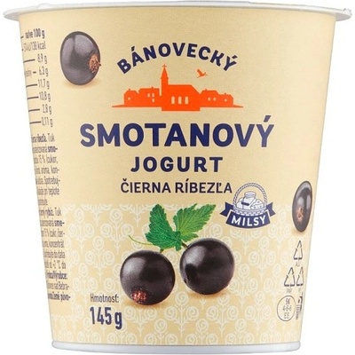 Milsy Bánovecký smotanový jogurt čierna ríbezľa 145 g