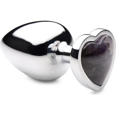 Booty Sparks Gemstones Amethyst Heart Anal Plug Large