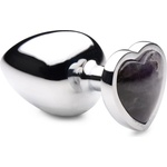Booty Sparks Gemstones Amethyst Heart Anal Plug Large
