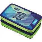 Herlitz Пълен несесер с 3 ципа, 31 части Green Goal - Herlitz
