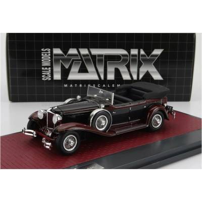 MATRIX SCALE MODELS CORD L-29 PHAETON SEDAN CABRIOLET OPEN 1931 BLACK RED 1:43