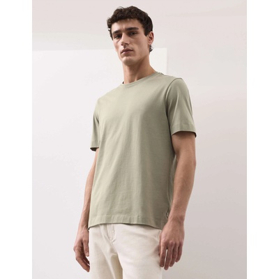 Marks & Spencer Тениска от премиум памук, тесен силует Marks & Spencer зелена Marks & Spencer | Zelen | МЪЖЕ | S REG