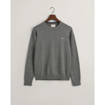 Gant Блуза Gant Classic Cotton Crew Neck Sweater - Grey Melange092