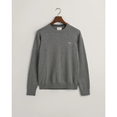 Gant Блуза Gant Classic Cotton Crew Neck Sweater - Grey Melange092