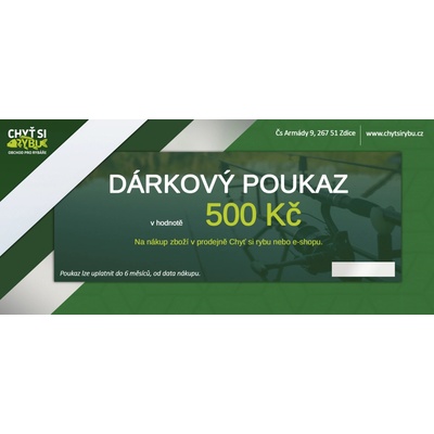 Chyť si rybu Dárkový Poukaz 500 Kč