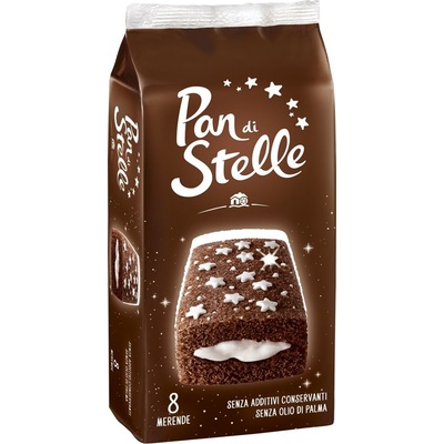 Pan di stelle čokoládový koláčik plnený s mliečnym krémom 8 x 35 g