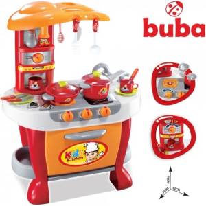 Buba Детски комплект кухня Buba - Little Chef, Оранжева (008-801A)