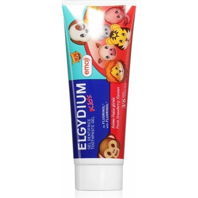 Elgydium Emoji Kids pre deti 2 6y Strawberry 50 ml