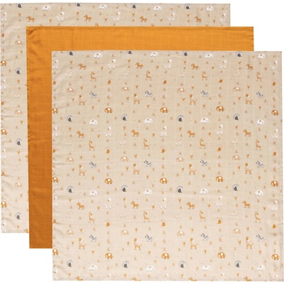Bebe-Jou Mušelínová 70 x 70 cm set Steppe 3 ks