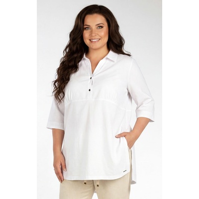 olokošeľa pre plnoštíhle PLUS SIZE 5G111 biela
