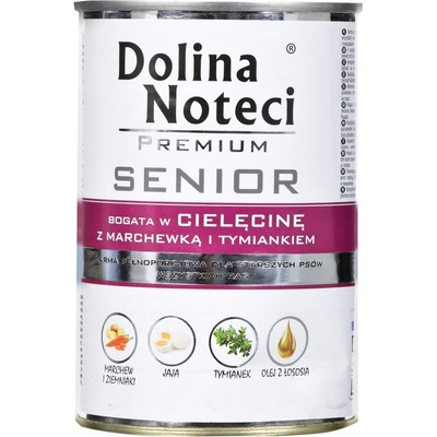 Dolina Noteci Premium Senior teľacie mrkva a tymián 400 g
