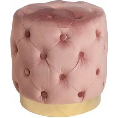 Interior DE Taburet MODERN BAROCCO 38 CM tmavě růžový sametTAB40733