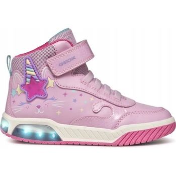 Geox svítící kotníkové boty J46ASB růžové