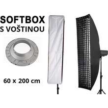 TGstudio Softbox 60x200cm STRIP s voštinou, úchyt Bowens