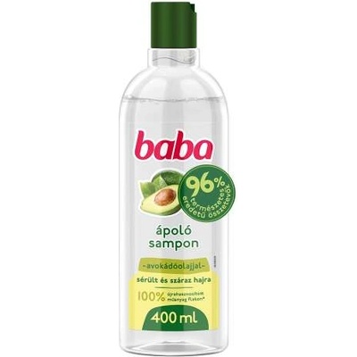 Baba Шампоан Baba с масло от авокадо за увредена и суха коса 400мл + Подарък Книжка с дейности Baba Истории за пръскане - на унгарски език (Baba Pancsimesék Foglalkozató füzet) (8710447462768)