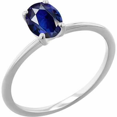 Eppi zásnubný prsteň s oval zafírom Frost R48598
