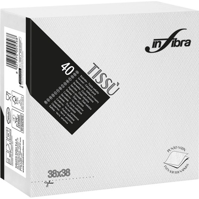Celtex papírové ubrousky INFIBRA Linea New Soft-touch bílá 2V 40ks 38x38cm