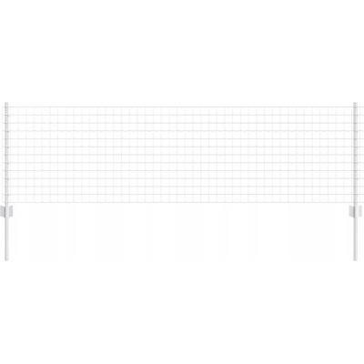 Euro plot se 11 sloupky, stříbrný, 0,6 x 25 m, Ocel